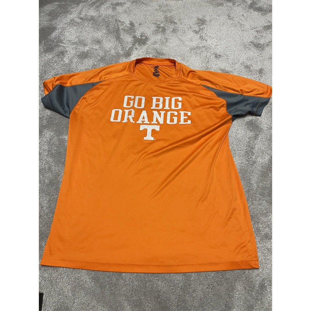 Tennessee Volunteers T-Shirt Mens Orange Go Big Orange Logo Short Sleeve